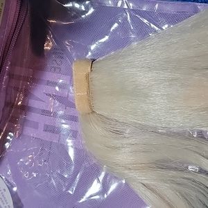 INH pony tail, platinum blonde